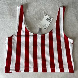 Striped Cropped Tank